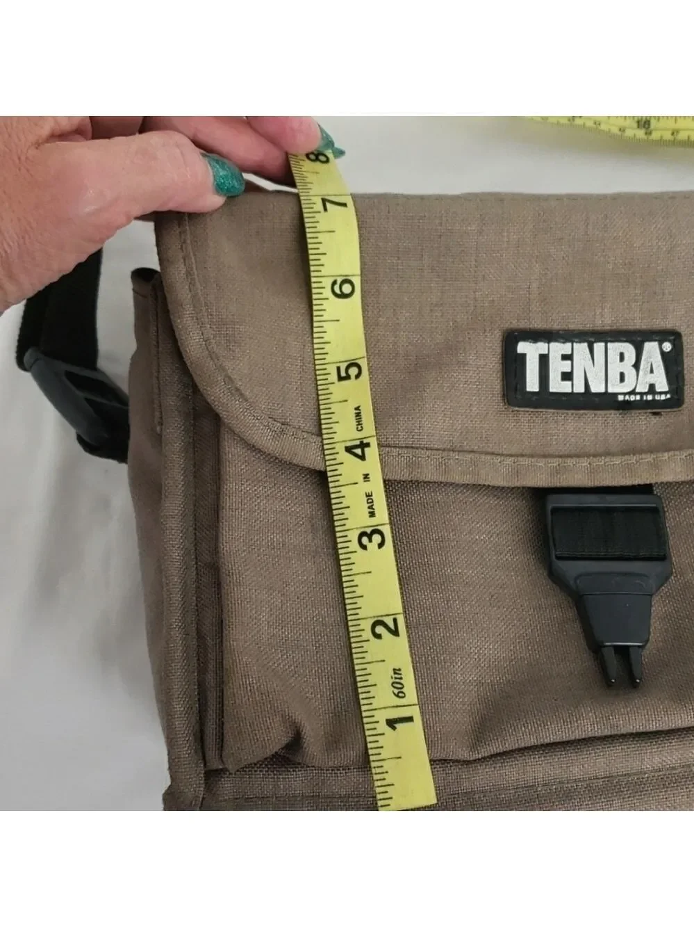 TENBA 1 Camera Bag 7h x 9w x 4d Tan Canvas USA made